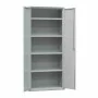 L2G - Armoire de rangement sans pieds 2 portes battantes serrure a clé 1000x400x2000 mm