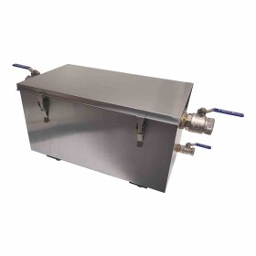 L2G - Bac à graisse inox 304 14 L capacité de 30 couverts 4 pieds réglables fourni avec panier