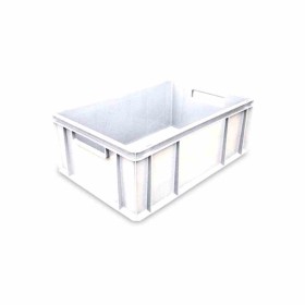 L2G - Bac gerbable blanc parois et fond pleins 45 L