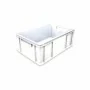 L2G - Bac gerbable blanc parois et fond pleins 45 L