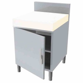 L2G - Meuble billot poly épaisseur 100mm 2p.battantes dessus cadre pour 2 billots 598x648x100 mm