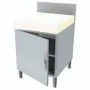 L2G - Meuble billot poly épaisseur 100mm 2p.coulissantes dessus cadre pour 2 billots 598x648x100 mm