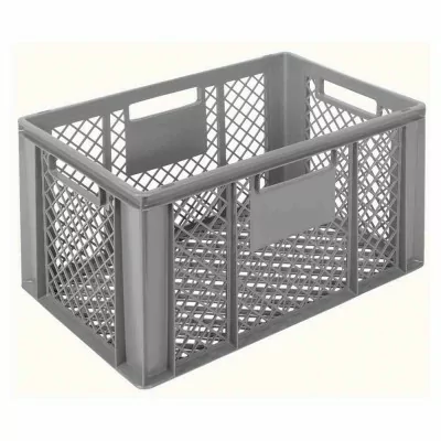 L2G - Bac de manutention gris ajouré 600x400x320 mm 63 L