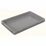 L2G - Bac EN 600x400 h50 mm gerbable et empilable fond et parois pleins couleur grise