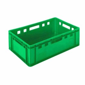 L2G - Bac de manutention 600x400 mm en HDPE empilable couleur vert fond lisse