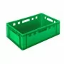 L2G - Bac de manutention 600x400 mm en HDPE empilable couleur vert fond lisse