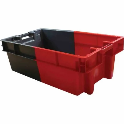 L2G - Bac long gerbable et emboitable rouge/gris 66 L 
