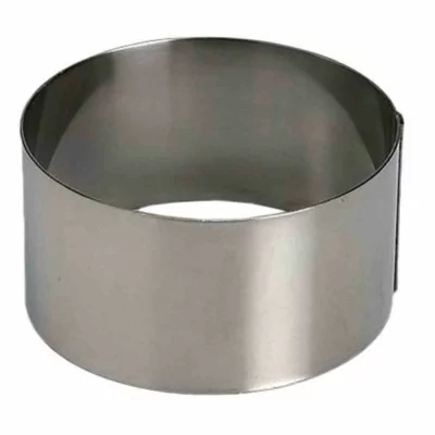 L2G - Cercle à vacherin inox H. 60 mm Ø 140 mm