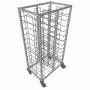 L2G - Chariot de débarrassage inox 1x12 niveaux avec roues chape polyamide