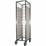 L2G - Chariot de débarrassage inox 2x12 niveaux avec roues chape polyamide avec joues latérales