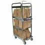 L2G - Chariot drive 12 sacs avec systeme de frein centralise sur 2 roues pivotantes commande