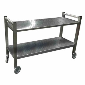L2G - Chariot inox 2 plateaux perforées 1230x460 espace entre plateaux 400mm