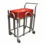 L2G - Chariot inox 304 à niveau constant pour plateaux ABS 600x400mm