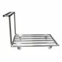 L2G - Chariot plateforme inox plateau barreaudé barre de poussée charge maxi 250 kg 1000x800x900 mm
