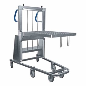 L2G - Desserte emboitable a fond auto-elevateur 6 roues Ø 125 mm plateau 800x600 mm
