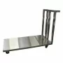 L2G - Chariot plateforme inox plateau plein barre de poussée charge maxi 250 kg 1200x600x1000 mm