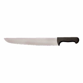 L2G - Couteau à poisson cranté manche noir surmoule L. 420 mm