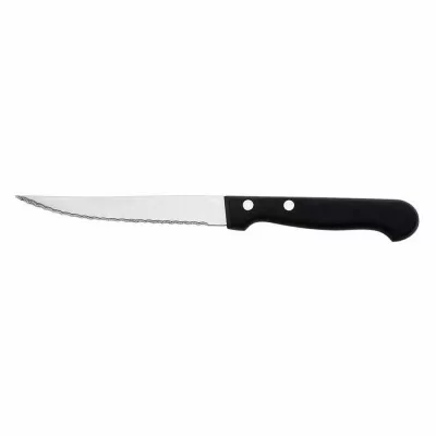 L2G - Couteau à steack micro-dente - manche noir L. 100