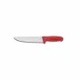 L2G - Couteau de boucher L. 200 mm manche rouge