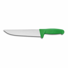 L2G - Couteau de boucher manche surmoule vert lame L. 250 mm