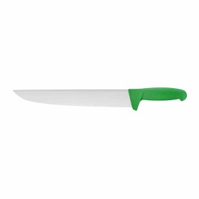 L2G - Couteau de boucher manche surmoule vert lame L. 300 mm