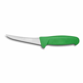 L2G - Couteau desosseur lame courbe manche surmoule vert lame L. 150 mm