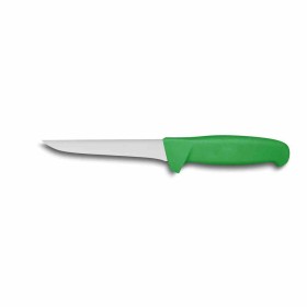 L2G - Couteau desosseur lame droite manche surmoule vert lame L. 140 mm
