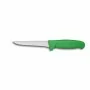L2G - Couteau desosseur lame droite manche surmoule vert lame L. 140 mm