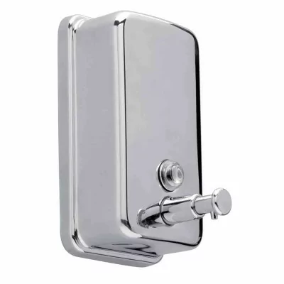 L2G - Distributeur savon ou gel hydroalcoolique inox brosse fermeture a clé