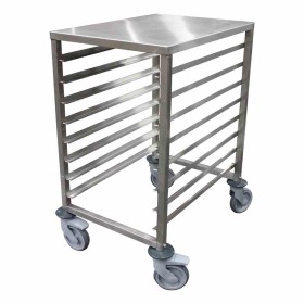 L2G - Échelle basse inox demontable GN 1/1 7 niveaux entrée 325 mm chape zinguée sans freins