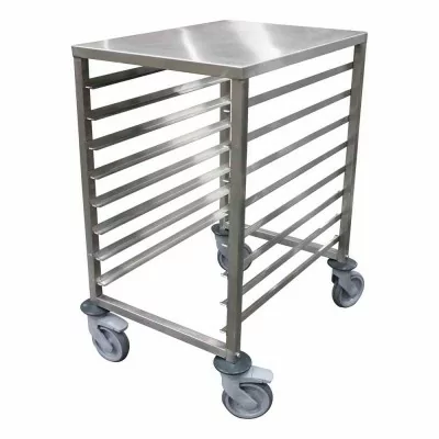 L2G - Échelle basse inox demontable GN 1/1 7 niveaux entrée 325 mm chape zinguée sans freins