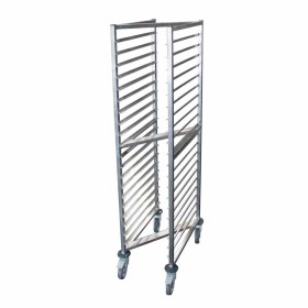 L2G - Echelle inox soudée encastrable GN 1/1 20 niveaux entrée 325 mm polyamide avec freins