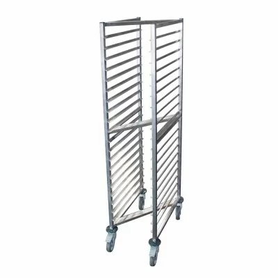 L2G - Echelle inox soudée encastrable GN 1/1 20 niveaux entrée 325 mm polyamide avec freins