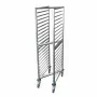 L2G - Echelle inox soudée encastrable GN 1/1 20 niveaux entrée 325 mm polyamide avec freins