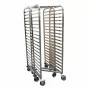 L2G - Echelle inox soudée encastrable 600x400 mm 20 niveaux entrée 400 cH. poly avec freins
