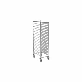 L2G - Échelle soudée inox à glissières mixte 600x400 mm GN 1/1 entrée 400mm 20 niveaux