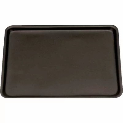 L2G - Plaque pâtissière aluminium anti-adhésive 400x300x12 bords emboutis à 45°