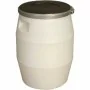 L2G - Fut 50 L avec grenouillere métallique et couvercle noir Ø 393 H. 540