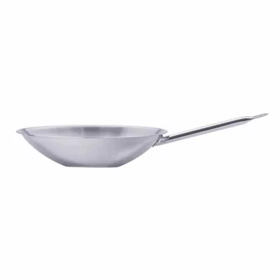 L2G - Wok acier inox avec fond plat 