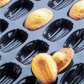 L2G - Moule flexipan 600x400 mm pour 40 madeleines empreinte 78x45x17 mm