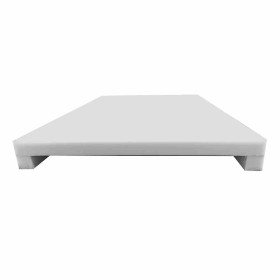 L2G - Plaque de découpe poly sur tasseaux L. 400 mm non montes couleur marbré blanc