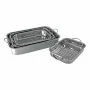 L2G - Set de 4 plats à lasagne inox avec grilles 