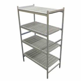 L2G - Rayonnage lineaire alu 596x373 H.1700 4 niveaux poly 