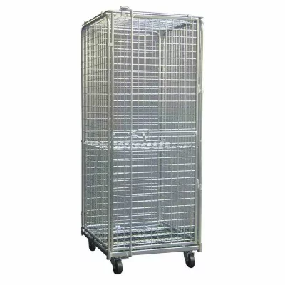 L2G - Roll container de securite 1 porte maille 50x50 mm systeme de fermeture pour cadenas