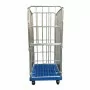 L2G - Rollcontainer avec socle plastique 3 ridelles zinguées démontables