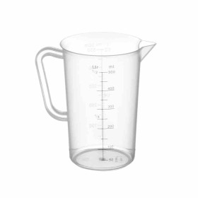 L2G - Pot mesureur en polypropylène translucide avec graduations jusqu'a 100°C Ø 90 mm