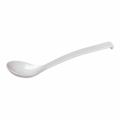 L2G - Cuillère à salade melamine blanche L. 335 mm