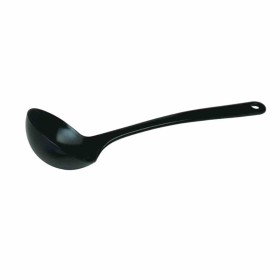 L2G - Cuillère à soupe melamine noire L. 235 mm