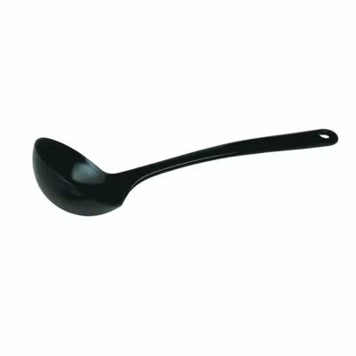 L2G - Cuillère à soupe melamine noire L. 235 mm