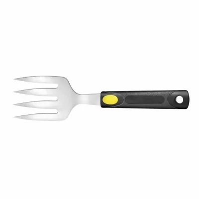 L2G - Fourchette traiteur inox 4 dents à choucroute manche ABS noir